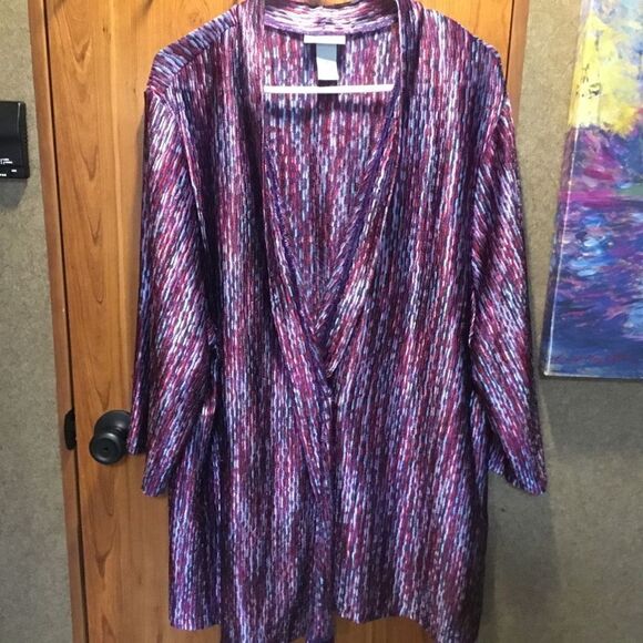 NWOT. Maggie Barnes for Catherines Brand Women’s Size 3X Sweater Knit Jacket - Picture 1 of 9